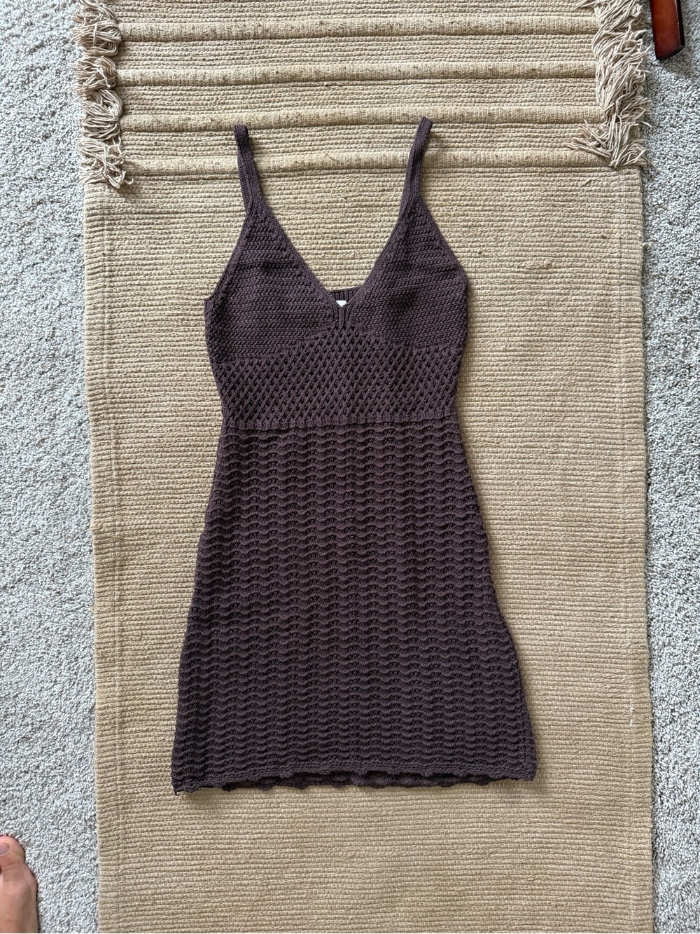 Wilfred Evie Mini Dress - Rich Mocha Brown (XS)